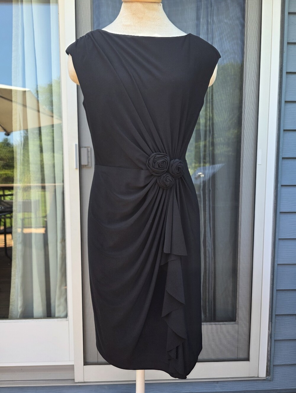 Jones New York Black Evening Cocktail Dress 6